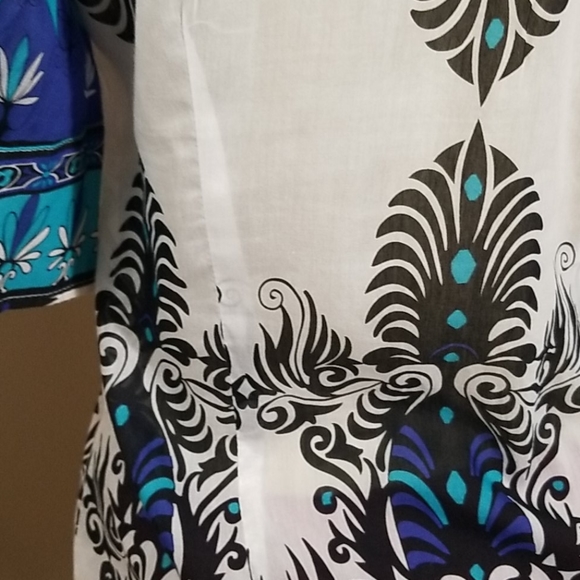 KAREN KANE COTTON/ SILK BLOUSE IN MEDIUM - Picture 8 of 9